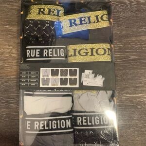 True Religion Boxer Briefs - Black, White, Gold